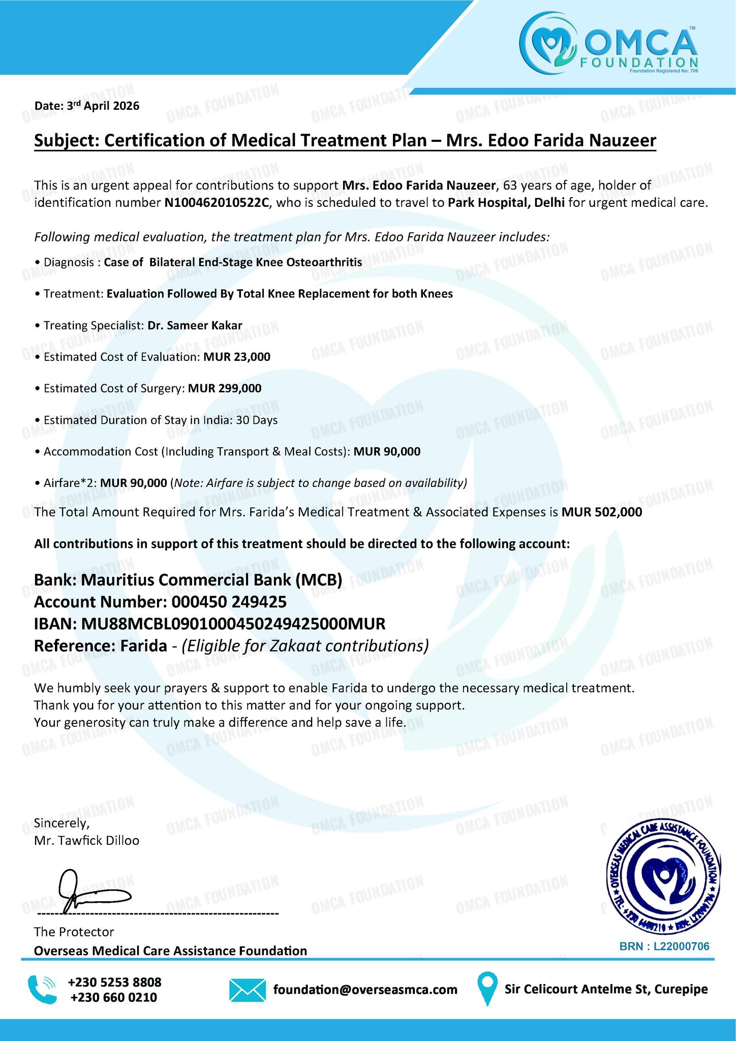 farida cert