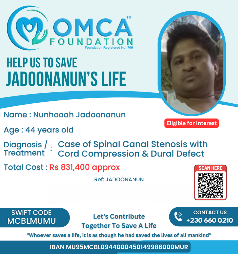 Help Save Jadoonanun’s Life – Spine Treatment