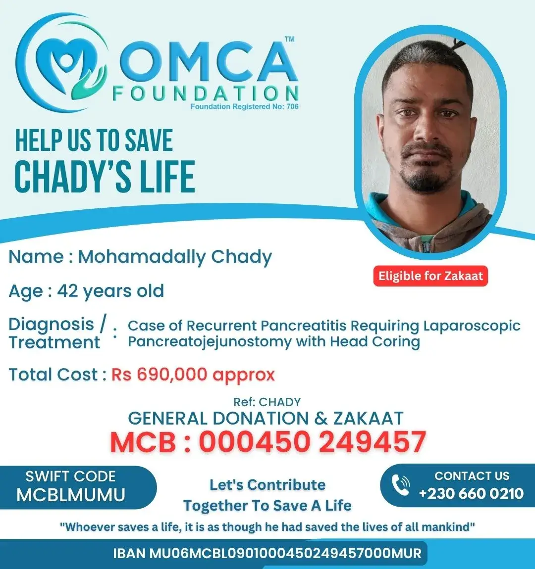 Help Save Chady’s Life – Recurrent Pancreatitis Surgery Support