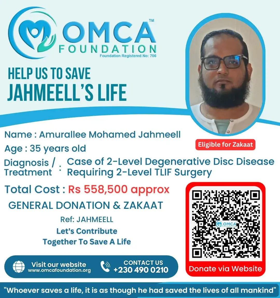 Help Save Jahmeell’s Life – Urgent Spine Surgery Support
