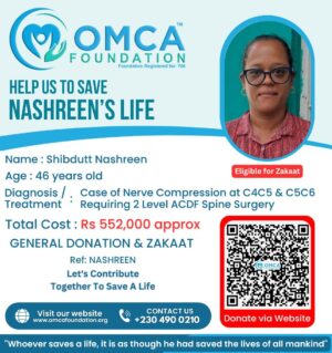 Help Save Nashreen's Life – Urgent ACDF Spine Surgery Support