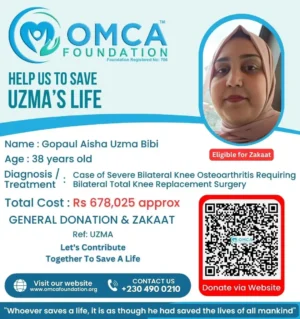 Help Save Uzma’s Life – Urgent Knee Replacement Support