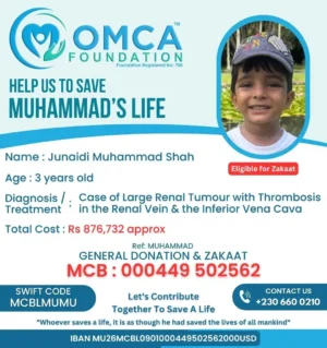 Help Save Junaidi’s Life – Urgent Kidney Tumour Treatment Support