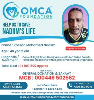 Help Save Mr. Rossan Mohamed Nadiim – Urgent Carotid Stenting Support