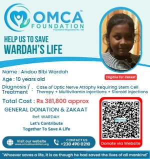 Help Save Wardah’s Life – Urgent Eye Treatment Support