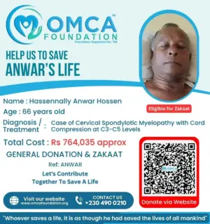 Help Mr. Hassennally Anwar Hossen – Urgent Spine Surgery Support