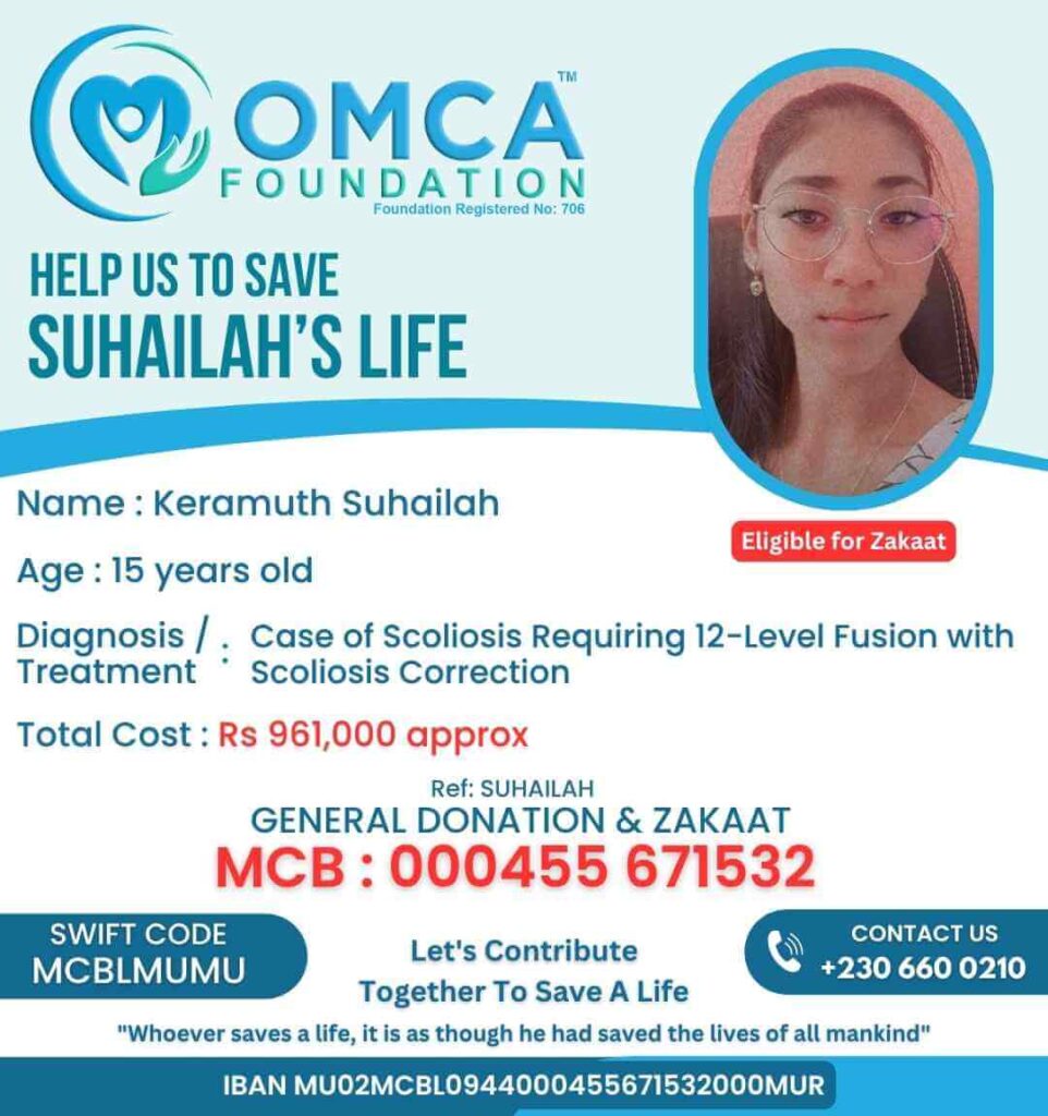 Help Save Child Keramuth Suhailah – Urgent Scoliosis Surgery Support