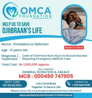 Help Save Mr. Khodabocus Djibraan’s Life – Urgent ICU Treatment Support