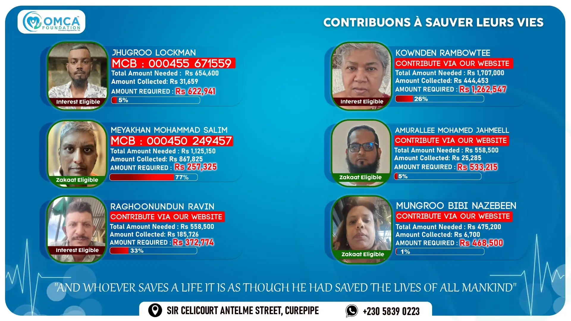 Contribuons à sauver leurs vies 9