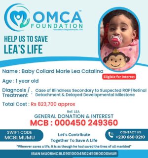 Help Baby Collard Marie Lea Catalina – Urgent Eye Surgery & Medical Treatment Support