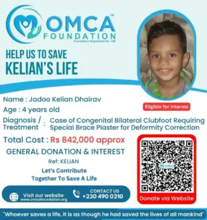 Help Save Child Jadoo Kelian Dhairav – Urgent Clubfoot Treatment Support