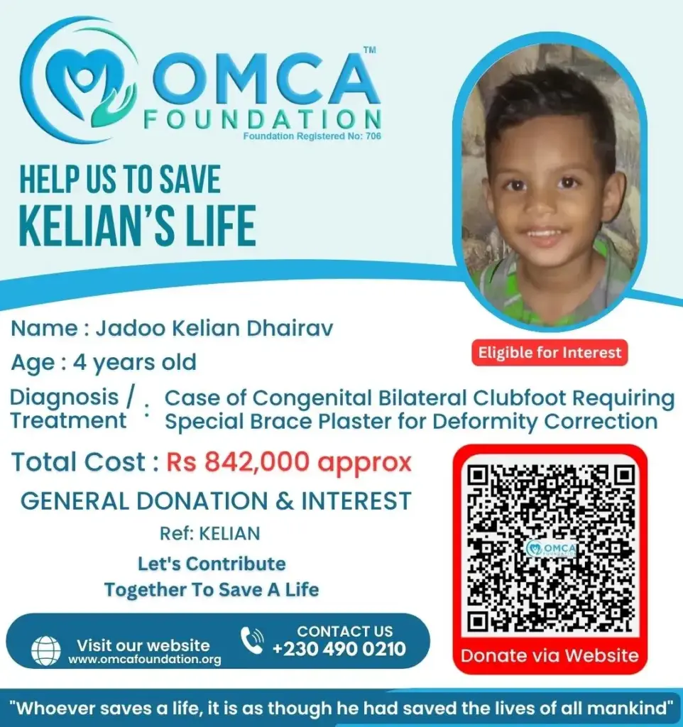 Help Save Child Jadoo Kelian Dhairav – Urgent Clubfoot Treatment Support