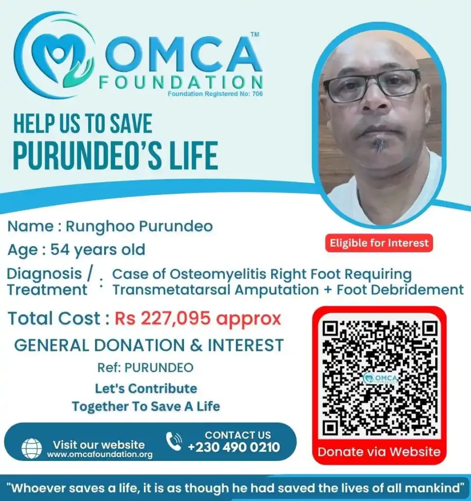 Help Save Runghoo Purundeo – Urgent Foot Surgery Support